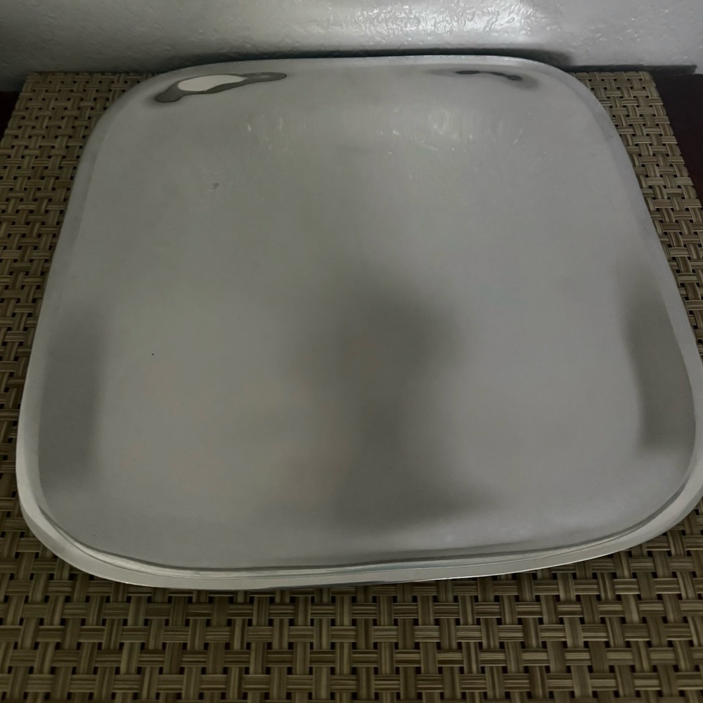 Nambi 12 inch square platter 555 nambe llc 1956.